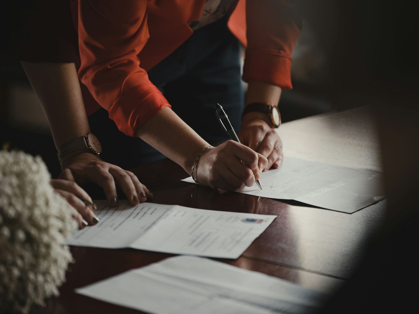 Signing a client agreement